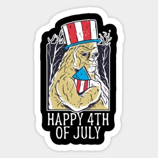 Happy 4th of july Sticker